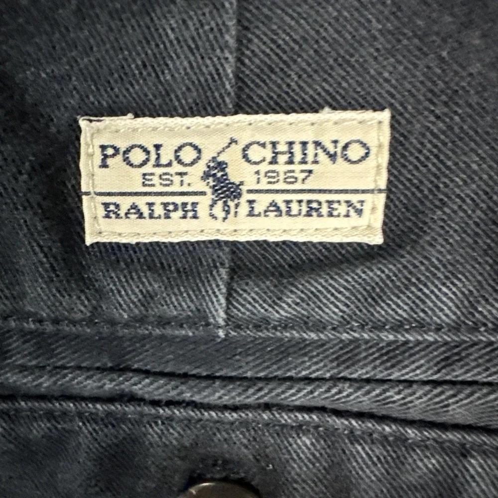 Polo Ralph Lauren Pants Mens 38x32 Blue Andrew Pant Pleated Chino Cotton Vintage